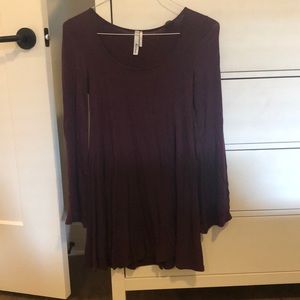 Bell sleeve swing dress